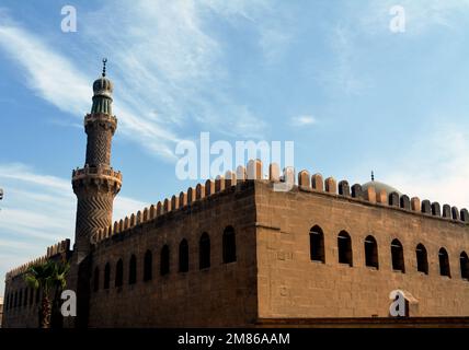 The Sultan Al-Nasir Muhammad ibn Qalawun Mosque, an early 14th-century mosque at the Citadel in Cairo, Egypt built by the Mamluk sultan Al-Nasr Muhamm Stock Photo