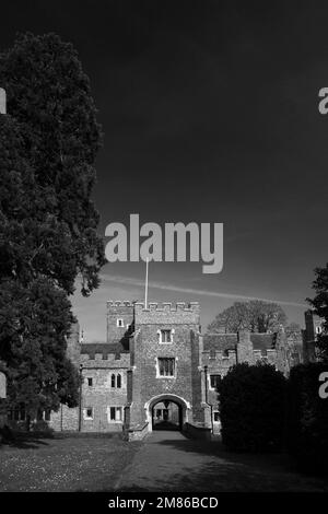 Buckden Towers also known as Buckden Palace, is a 12th-century fortified manor house, Buckden village, Cambridgeshire, England, UK Stock Photo