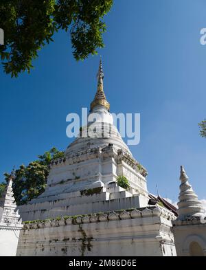 Lampang, Thailand. November 21, 2022. Wat Kaew Don Tao Suchadaram Temple. It is the primary Buddhist temple in Lampang city. Stock Photo