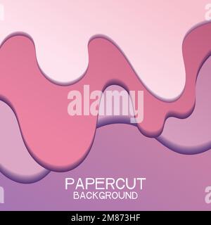 Colored seamless pattern background with paper art style Vector Stock Vector