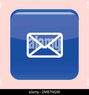Simple mail line icon. Stroke pictogram. Vector illustration isolated on a white background. Premium quality symbol. Vector sign for mobile app and we Stock Vector
