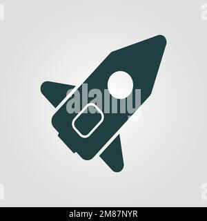 Rocket Launched Icon Vector Logo Template Illustration Design. Vector EPS 10. Stock Vector