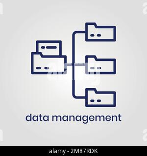 Data management icon vector eps file Stock Vector