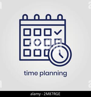 Time Planning icon vector eps file Stock Vector