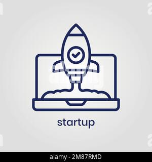 Startup icon vector eps file Stock Vector