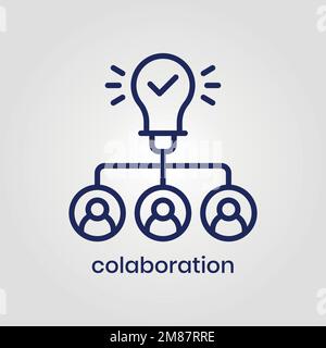 Collaboration icon vector eps file Stock Vector