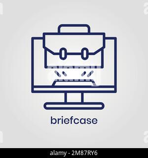 Briefcase icon vector eps file Stock Vector