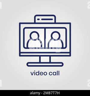 Video Call icon vector eps file Stock Vector