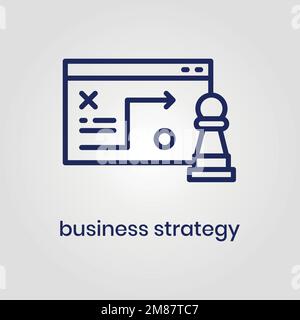 Business Strategy icon vector eps file Stock Vector
