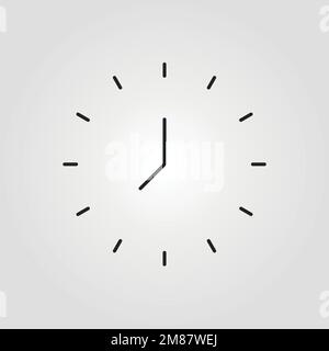 alarm vector icon line art style for Web and Mobile Stock Vector