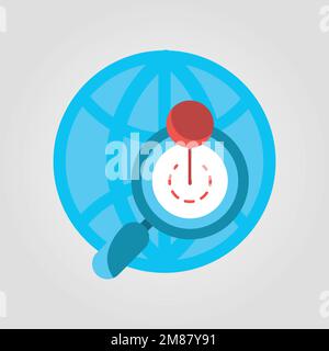 Location map icon, GPS pointer mark vector icon Stock Vector