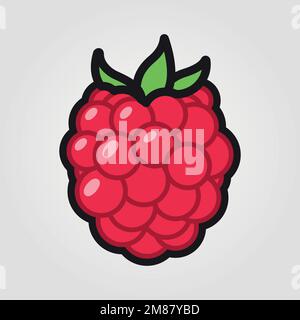 Sweet berry Fruit Social Media Emoji. Modern Simple Vector For Web Site Or Mobile App Stock Vector