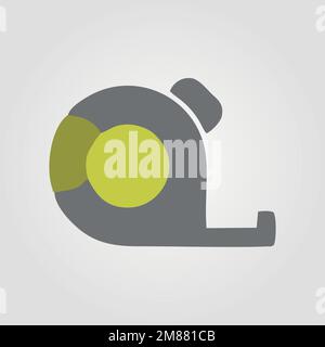slotted common blade Measure tape construction and renovation tool icon ...