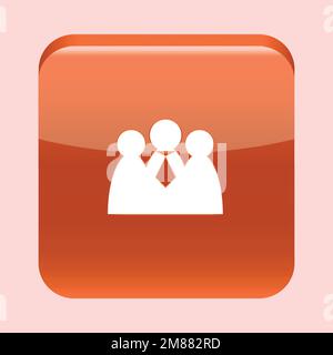 Group logo vector. Group icon for business, poster, web design, etc. Stock Vector