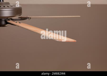 Dirty ceiling fan blade. Housekeeping, indoor allergies and household chores concept Stock Photo