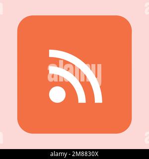 Wifi icon for interface design. Vector wlan access, wireless wifi hotspot signal sign, icon, symbol. Stock Vector