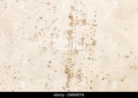 Rain water leaks on the wall causing damage Stock Photo