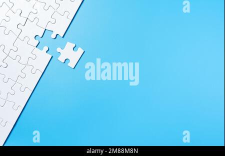 Puzzle with missing piece Stock Photo