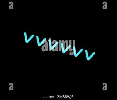 VVVVV, rotated logo, black background Stock Photo - Alamy