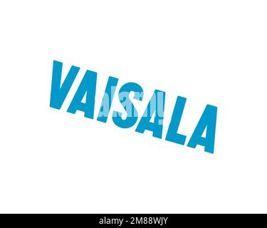 Vaisala, rotated logo, white background B Stock Photo