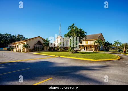 Davie, FL, USA - January 12, 2023: Photo of Community Church of Davie Stock Photo