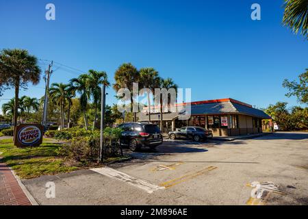 Davie, FL, USA - January 12, 2023: Photo of Burger King Davie Road Stock Photo