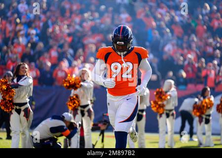 Denver Broncos defensive tackle Jonathan Harris (92) against the