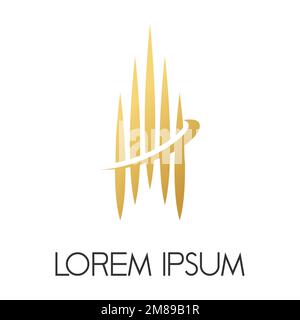 unique Vertical ellipse with sharp point and bound or holding image graphic icon logo design abstract concept vector stock. related to art or group Stock Vector