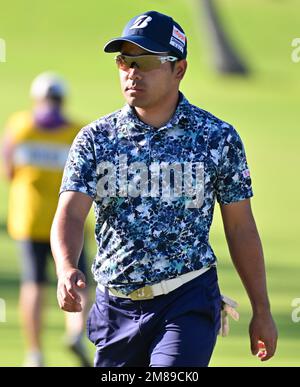 Honolulu, Hawaii, USA. 12th Jan, 2023. KAZUKI HIGA of Japan finishes his first round of the Sony Open played at Waialae Golf Course, Honolulu, Hawaii. (Credit Image: © Steven Erler/ZUMA Press Wire) EDITORIAL USAGE ONLY! Not for Commercial USAGE! Stock Photo