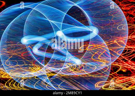 Swriling Abstract lights Stock Photo