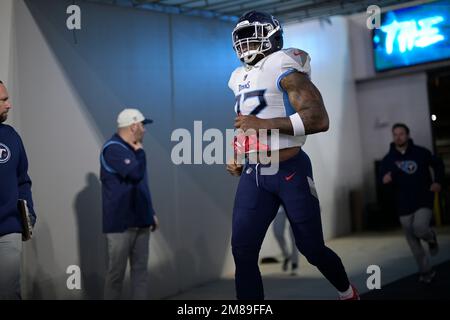 January 7, 2023: Tennessee Titans running back Derrick Henry (22) during a  game against the Jacksonville Jaguars in Jacksonville, FL. Romeo T  Guzman/CSM/Sipa USA.(Credit Image: © Romeo Guzman/Cal Sport Media/Sipa USA  Stock