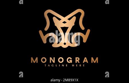 Alphabet Mw Or Wm logo modern letter abstract monogram vector logo template Stock Vector
