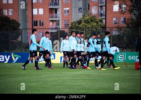 Colombia's u20 team play a match during the warm-up session of the Colombian u20 team in Bogota, Colombia, on January 11, 2022. Photo by: Chepa Beltran/Long Visual Press Stock Photo