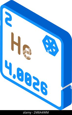 helium chemical element line icon vector illustration Stock Vector ...