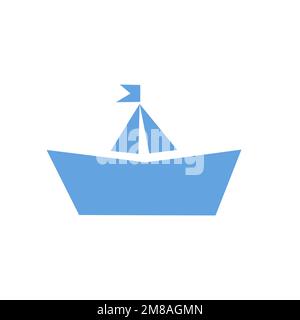 Time to travel ship isolated on white Stock Vector