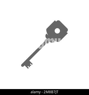 Vintage key icon, graphic resource template, vector illustration Stock ...