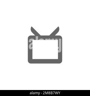 Vintage TV icons, graphics resource templates, vector illustrations. Stock Vector