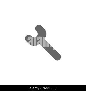 Wrench icon, graphic resource template, vector illustration. Stock Vector