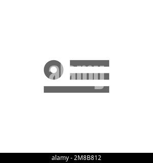 Item number icon, drawing resource template, vector illustration Stock ...