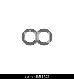 Positive infinity icon, graphic resource template, vector illustration ...