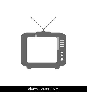 Vintage TV icons, graphics resource templates, vector illustrations. Stock Vector