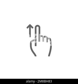 Slide up the gesture icon, graphics resource template, and vector ...