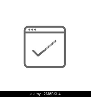 Correct icon, graphic resource template, vector illustration Stock ...