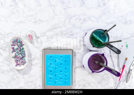 Chocolate mermaid tails Stock Photo - Alamy