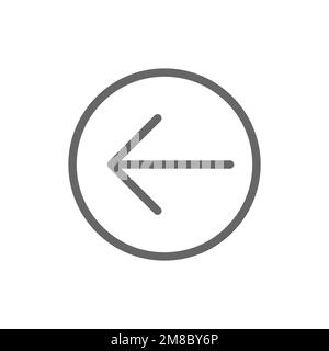 Left icon, App interface graphics resource, vector illustration Stock ...