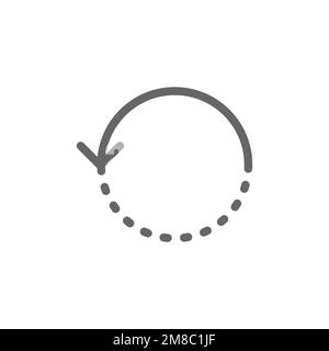 Rotation icon, App interface graphics resource, vector illustration ...