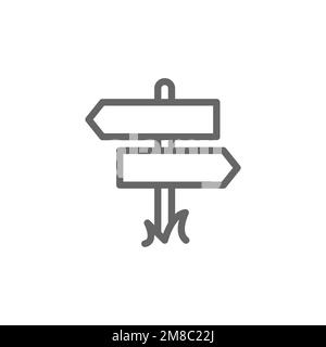 Guide board icon, graphic resource template, vector illustration Stock ...