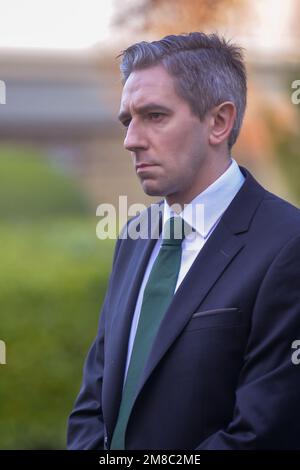 Templemore, Tipperary, Ireland, 13th January 2023. Minister Simon Harris attends the passing out ceremony of 24 Gardaí who were attested as sworn members of An Garda Síochána at Templemore Garda College. Credit: Athlone Photography/Alamy Live News Stock Photo