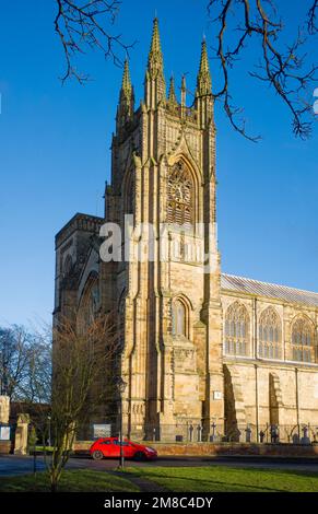 Bridlington Priory church of St Mary at Old Bridlington in Yorkshire Stock Photo