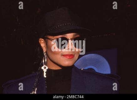 Janet Jackson At The Presentation Of Platinum Records For Her Album ...